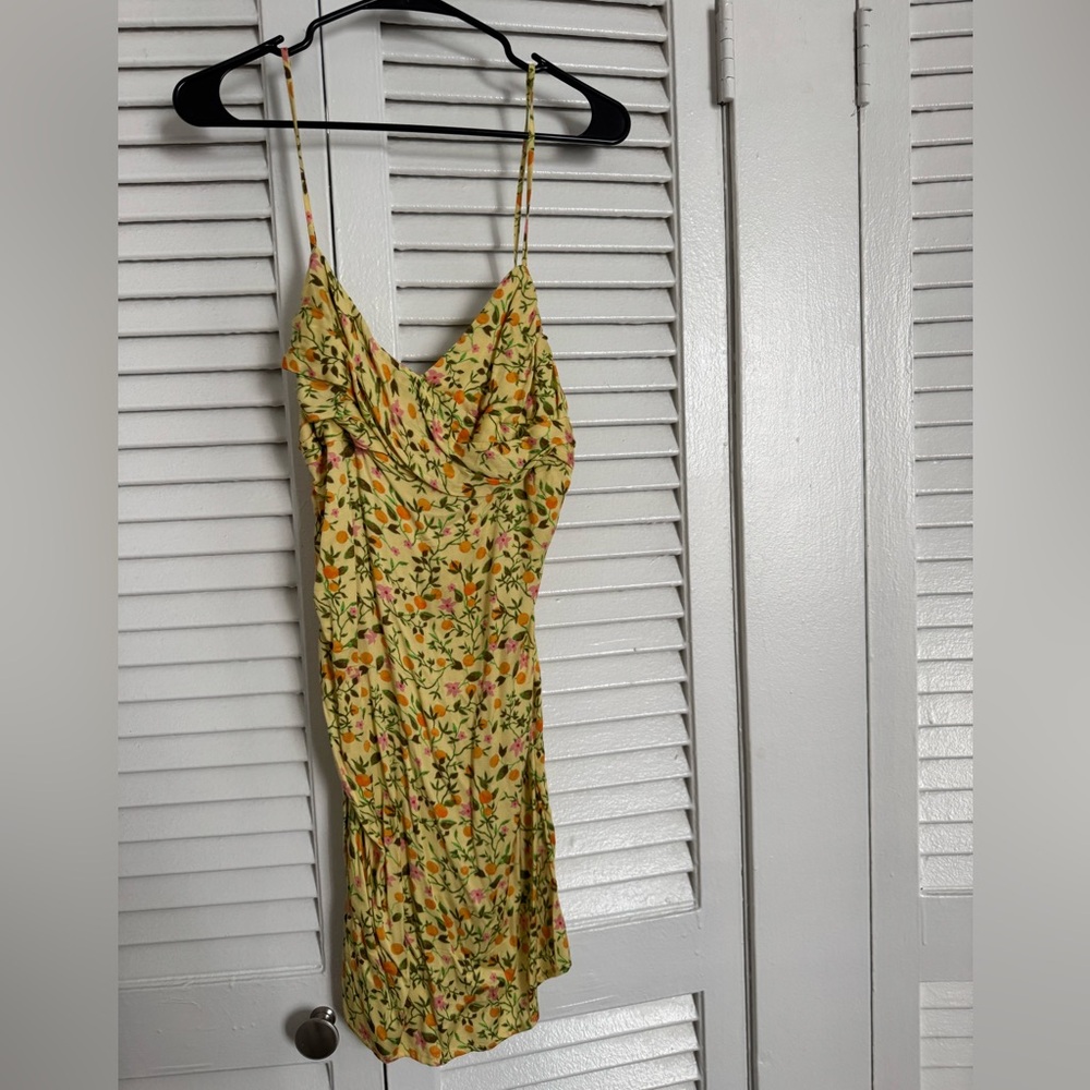 Urban Outfitters Yellow Floral Mini Dress